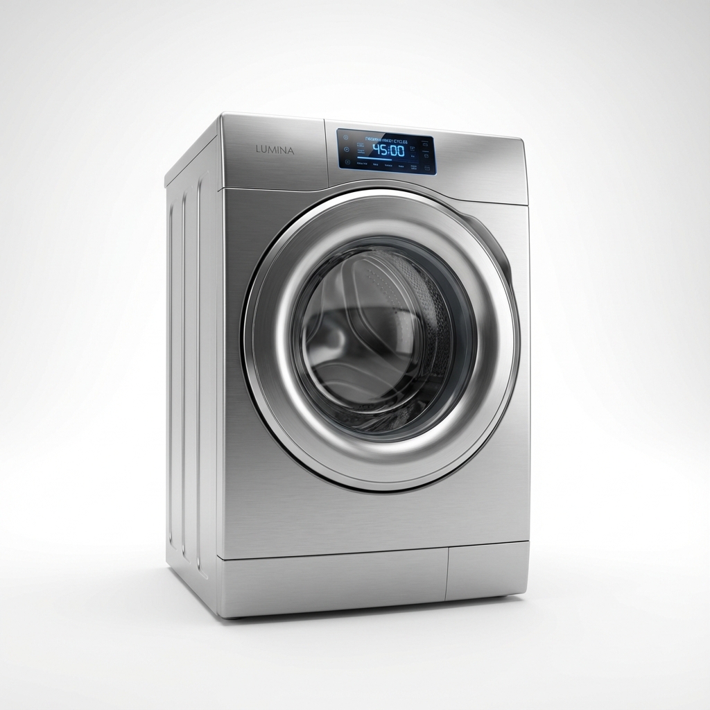 غسالة فضية حديثة